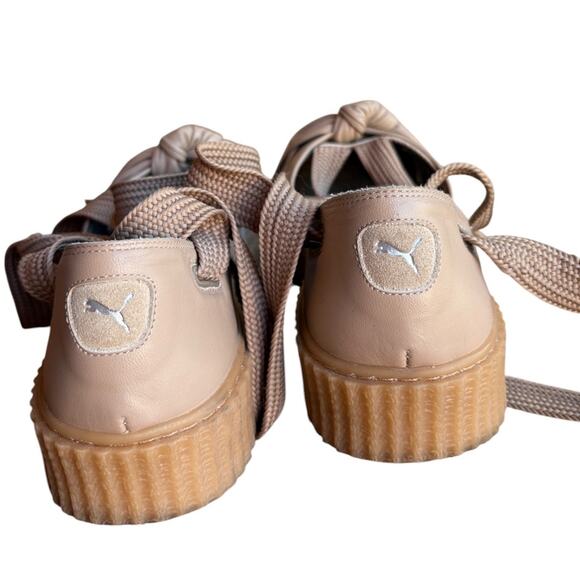Fenty Puma by Rhianna Beige Bow Ballerina Style Creeper Sandals size 10 - Picture 7 of 16